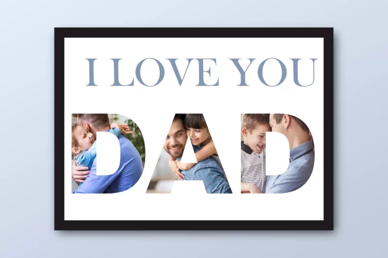 Customized I Love You Dad Frame